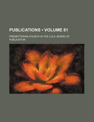 Book cover for Publications (Volume 81)