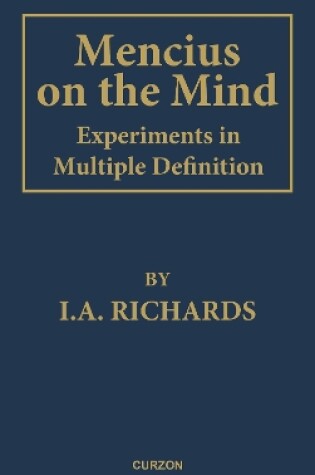 Cover of Mencius on the Mind