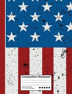 Book cover for American Flag Patriotic USA Composition Notebook