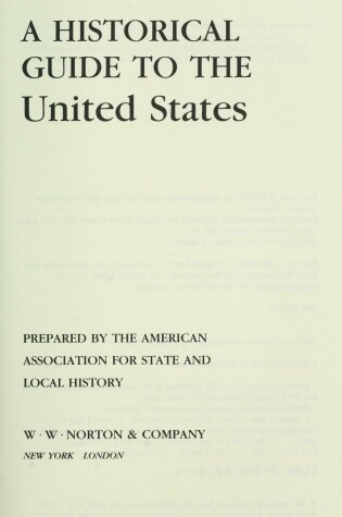 Cover of HISTORICAL GUIDE TO U S CL