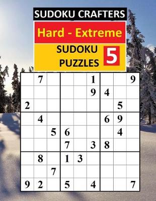 Book cover for Hard - Extreme SUDOKU PUZZLES 5