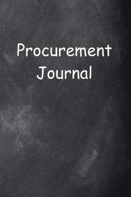 Book cover for Procurement Journal Chalkboard Design