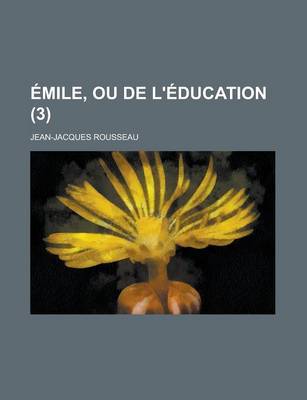 Book cover for Emile, Ou de L'Education (3)