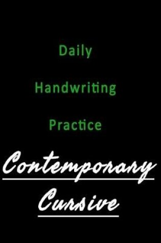 Cover of Daily Handwriting Practice Contemporary Cursive