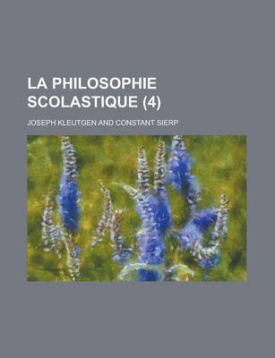 Book cover for La Philosophie Scolastique