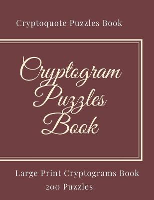Book cover for Cryptogram Puzzles Book