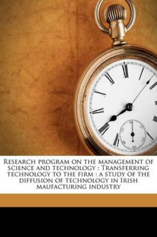 Cover of Research Program on the Management of Science and Technology