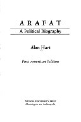 Cover of Arafat, a Political Biography
