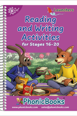 Cover of Dandelion Launchers workbook, Reading and Writing Activities for Stages 16-20 USA edition