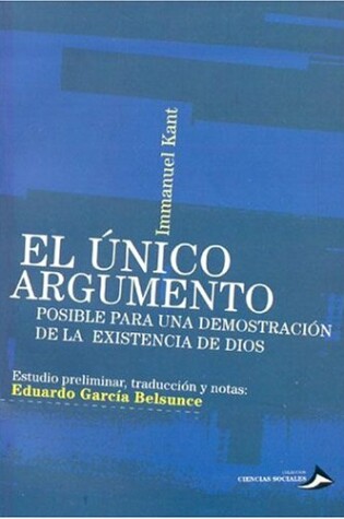 Cover of El Unico Argumento
