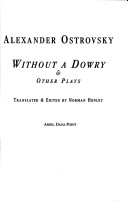 Book cover for Without a Dowry & Other Plays