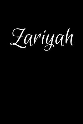 Book cover for Zariyah