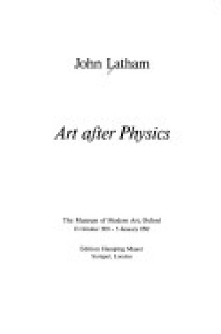 Cover of John Latham