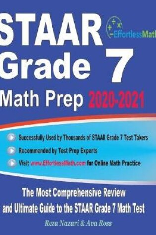 Cover of STAAR Grade 7 Math Prep 2020-2021