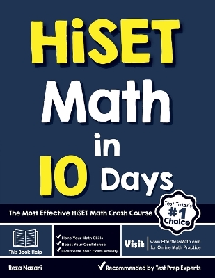 Book cover for HiSET Math in 10 Days