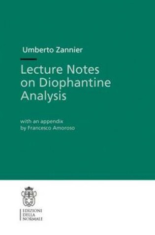 Cover of Lecture Notes on Diophantine Analysis