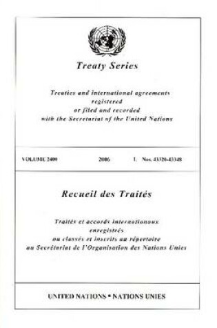Cover of Treaty Series 2400 I
