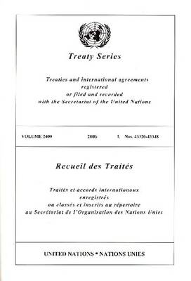 Book cover for Treaty Series 2400 I