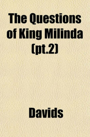 Cover of The Questions of King Milinda Volume 35