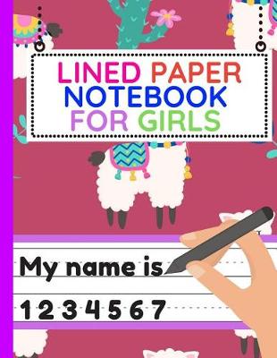 Book cover for Lined Paper Notebook for Girls