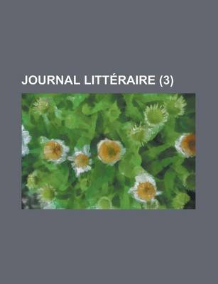 Book cover for Journal Litteraire (3)