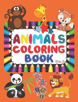 Book cover for Animals Coloring Book