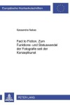 Book cover for «From Fact to Fiction». Zum Funktions- Und Statuswandel Der Fotografie Seit Der Konzeptkunst