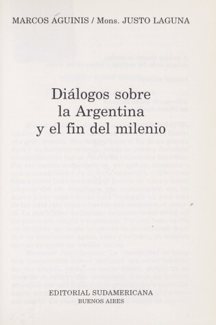 Cover of Dialogos Sobre La Argentina y El Fin del Mil