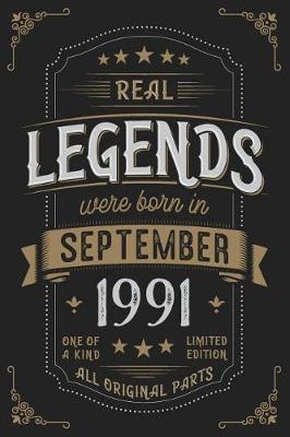 Book cover for Real Legends were born in September 1991