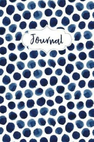 Cover of Big Fat Bullet Style Journal Notebook Indigo Blue Ink Spots