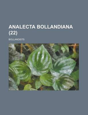 Book cover for Analecta Bollandiana (22 )