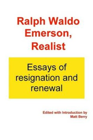 Cover of Ralph Waldo Emerson, Realist