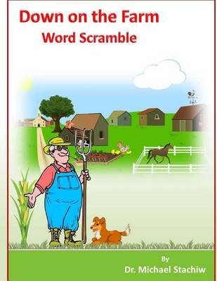 Book cover for Down on the Farm Word Scramble