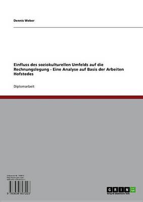 Book cover for Einfluss Des Soziokulturellen Umfelds Auf Die Rechnungslegung - Eine Analyse Auf Basis Der Arbeiten Hofstedes