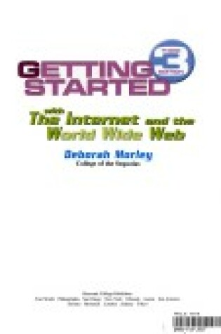 Cover of Getting Started on the Internet and the World Wide Web