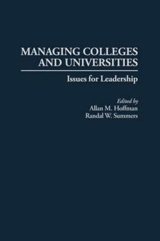 Cover of Managing Colleges and Universities