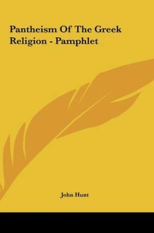 Cover of Pantheism of the Greek Religion - Pamphlet