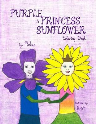 Book cover for Purple & Princess Sunflower (Coloring Book)
