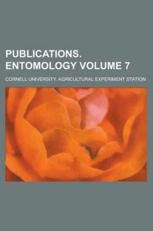 Cover of Publications. Entomology Volume 7