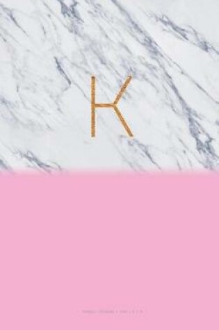 Cover of K - Marble Journal Pink 5 X 8