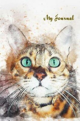 Cover of My Journal. for Cats Pets Lover. Blank Lined Notebook Planner Diary.