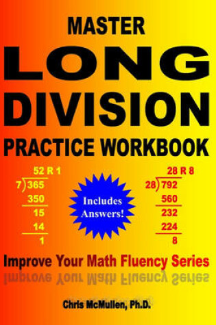 Cover of Master Long Division Practice Workbook