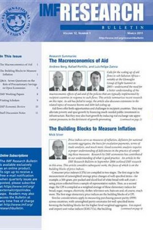 Cover of IMF Research Bulletin, March 2011