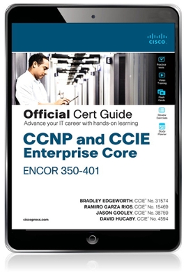 Book cover for CCNP and CCIE Enterprise Core ENCOR 350-401 Official Cert Guidee