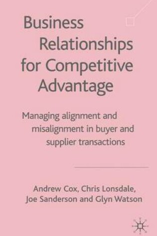 Cover of Business Relationships for Competitive Advantage