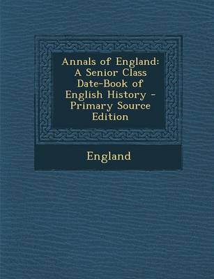 Book cover for Annals of England