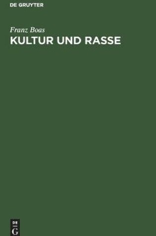 Cover of Kultur Und Rasse