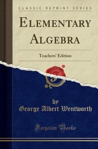 Cover of Elementary Algebra