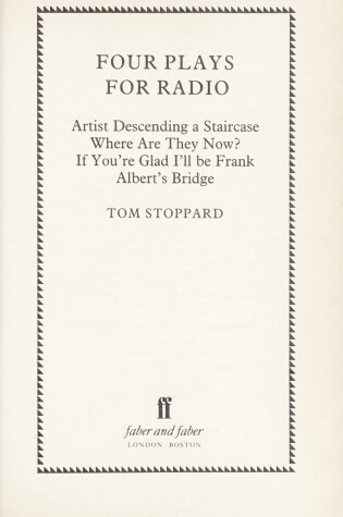 Cover of Four Plays for Radio