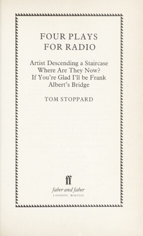 Book cover for Four Plays for Radio